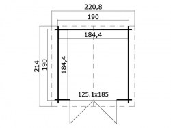 DUCHESSA L210x210-28mm plan
